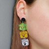 Halloween Happy Meal Nostalgia Bucket Earrings