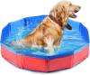 Hundepool für Hunde, Haustiere Planschbecken, Hund Schwimmbecken Tragbare, Faltbarer Swimmingpool mit Ablassventil, Hundebadewanne, Pool Badewanne Wasserbecken, Haustier-Duschbecken, Hunde Pool 50x8cm