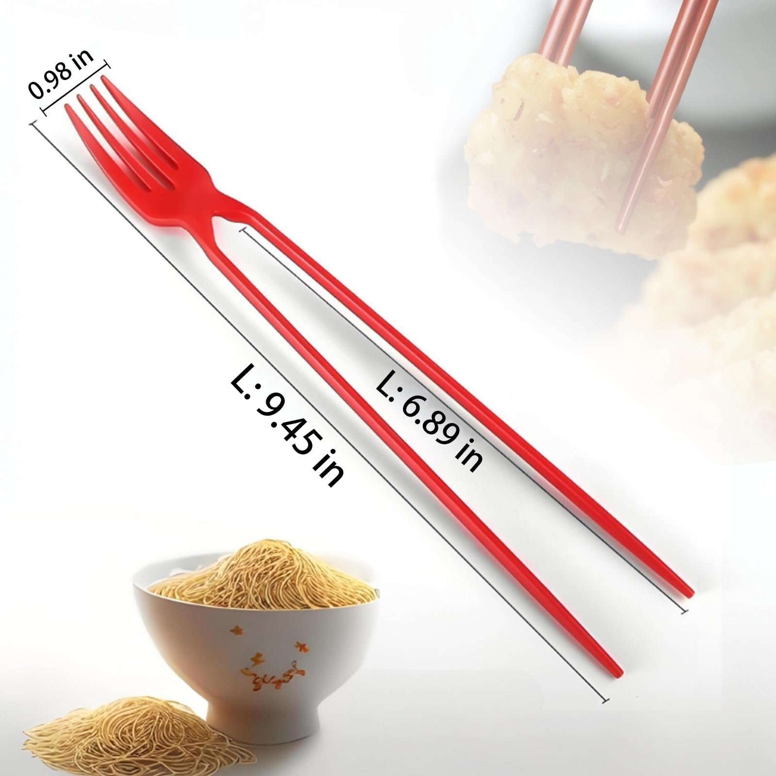 🔥Last Day 50% OFF- The Forkchops Fork and Chopsticks in ONE