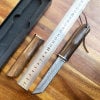 Bamboo forged Damascus steel knife