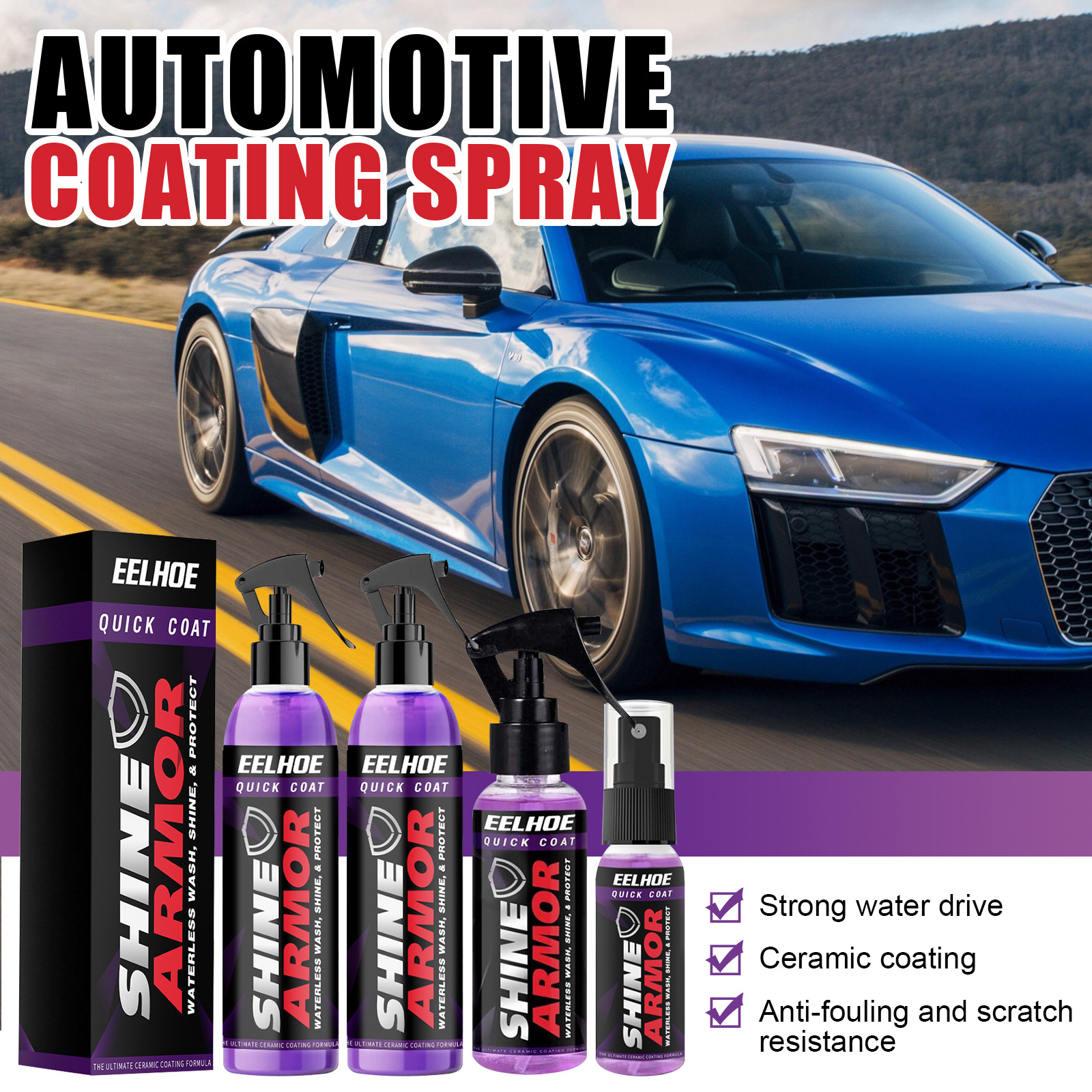 🔥Last Day Promotion 48% OFF-🎁-3 in 1 High Protection Quick Car Coating Spray