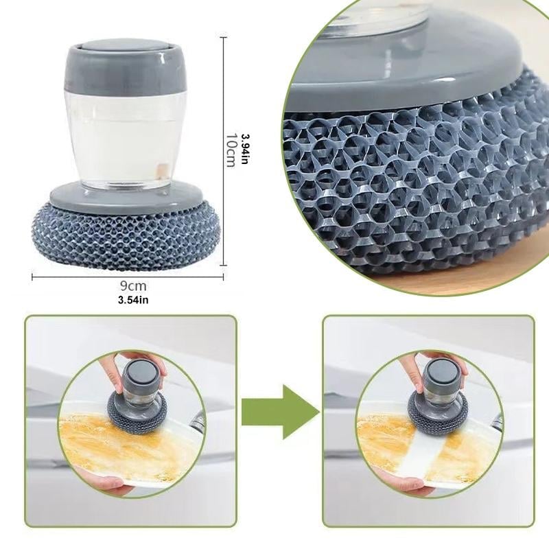 🔥Last Day Promotion 50% OFF🔥Kitchen Soap Press Dispensing Palm Brush