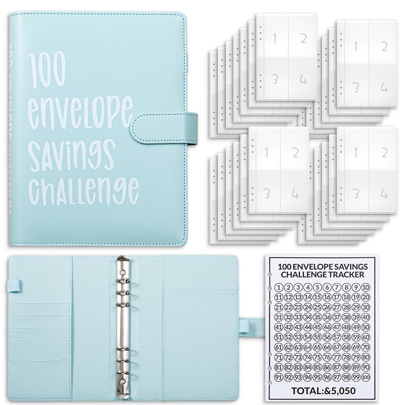 ✉️100 Envelope Savings Challenge Book