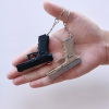Mini pistol model keychain