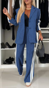 Women's Formal Fashion Set Lapel Long Sleeve Casual Suit