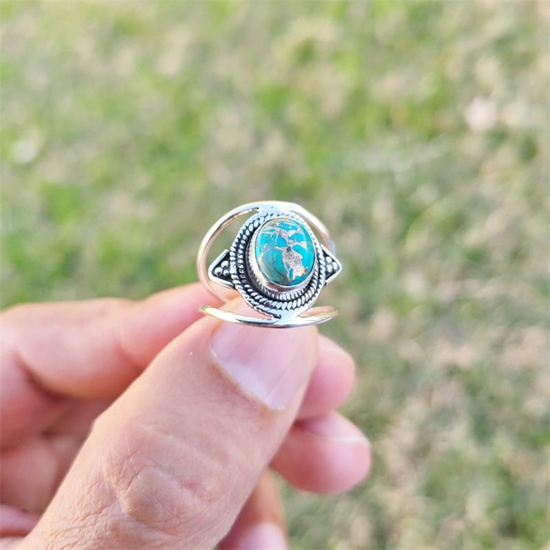 🔥Last Day 75% OFF🎁Oval Turquoise Ring