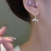 Mermaid Tail Diamond Earrings Line