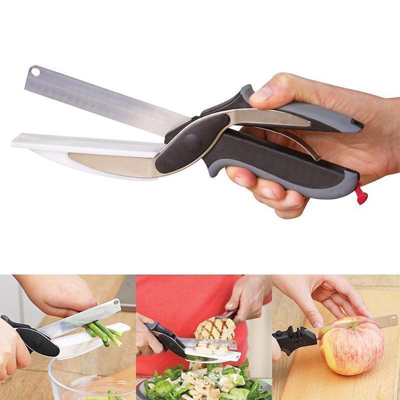 (🎅EARLY XMAS SALE - BUY 2 GET 1 FREE)  2 in 1 Smart Cutter