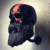 🔥Last Day Promotion 50% OFF💗Motorcycle Skull Helmet Holder with Beard(🎁The most special gift for riders)