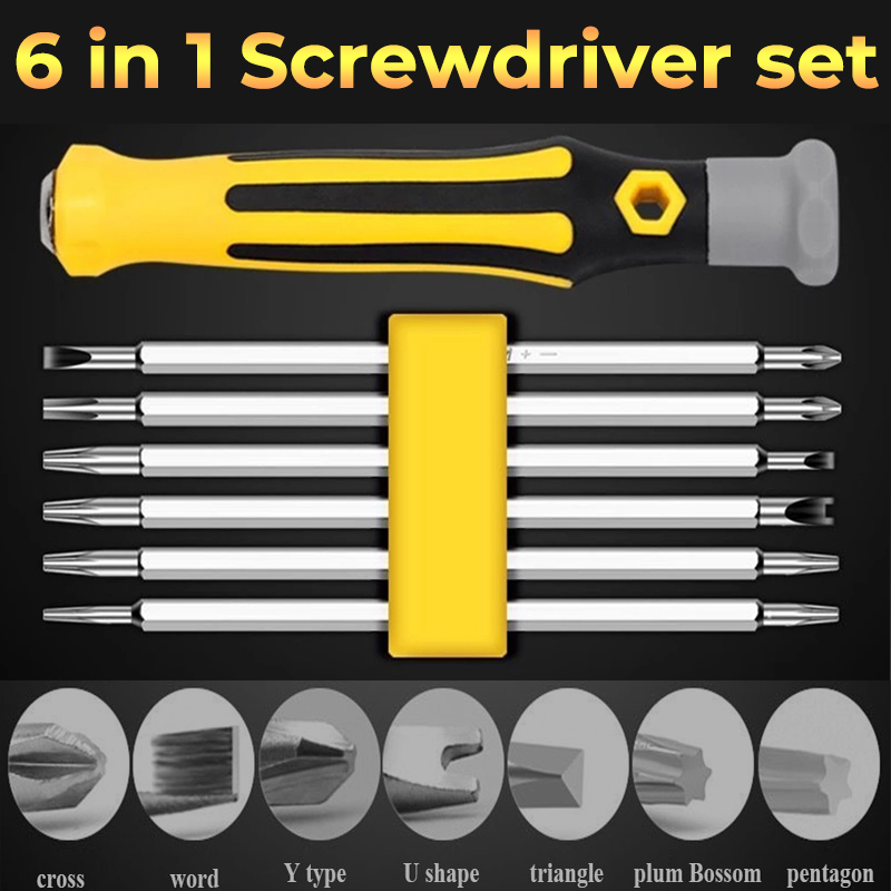 (🔥Last Day Promotion- SAVE 48% OFF)6 in 1 Magnetic Screwdriver Set(buy 2 get 1 free now)