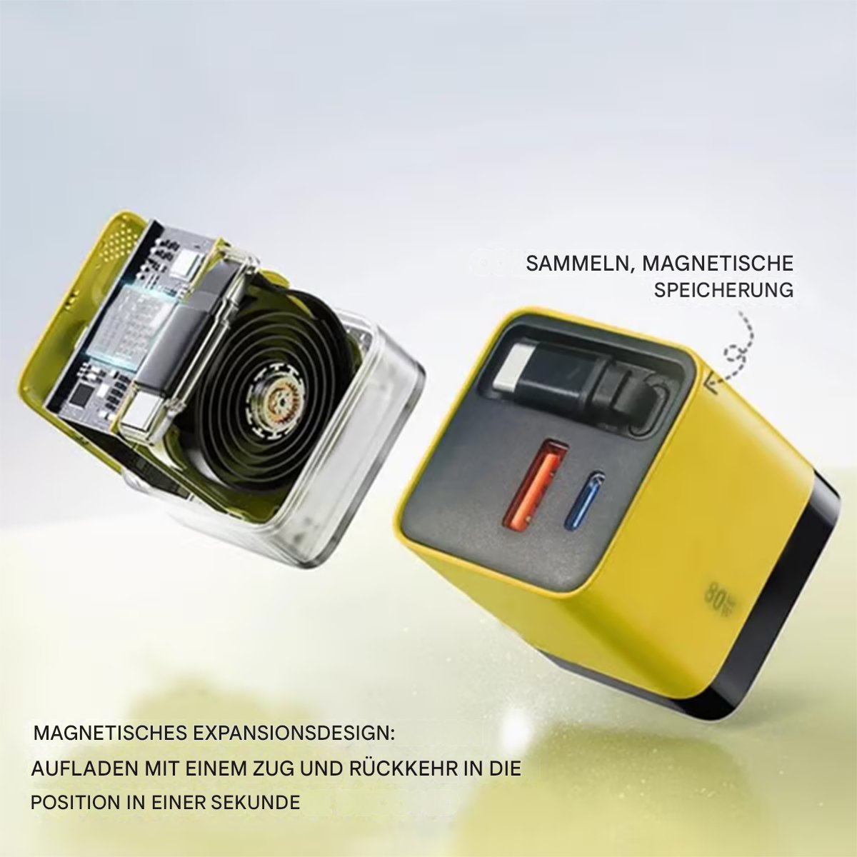 🔥Letzter Tag 50% Rabatt✨3 in 1 Ladegerät Einziehbar 80W MAX Schnell