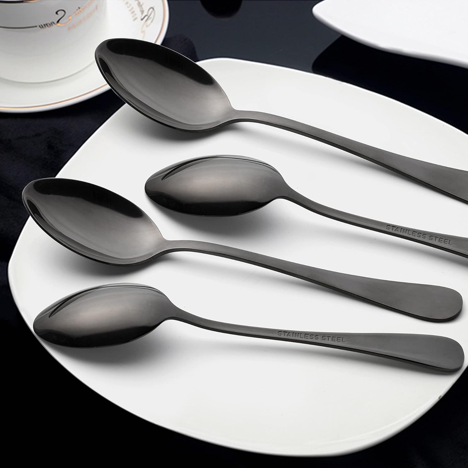 LIANYU 20 Piece Silverware Flatware Cutlery Set, Stainless Steel Utensils Service for 4, Include Knife Fork Spoon, Mirror Polished, Dishwasher Safe