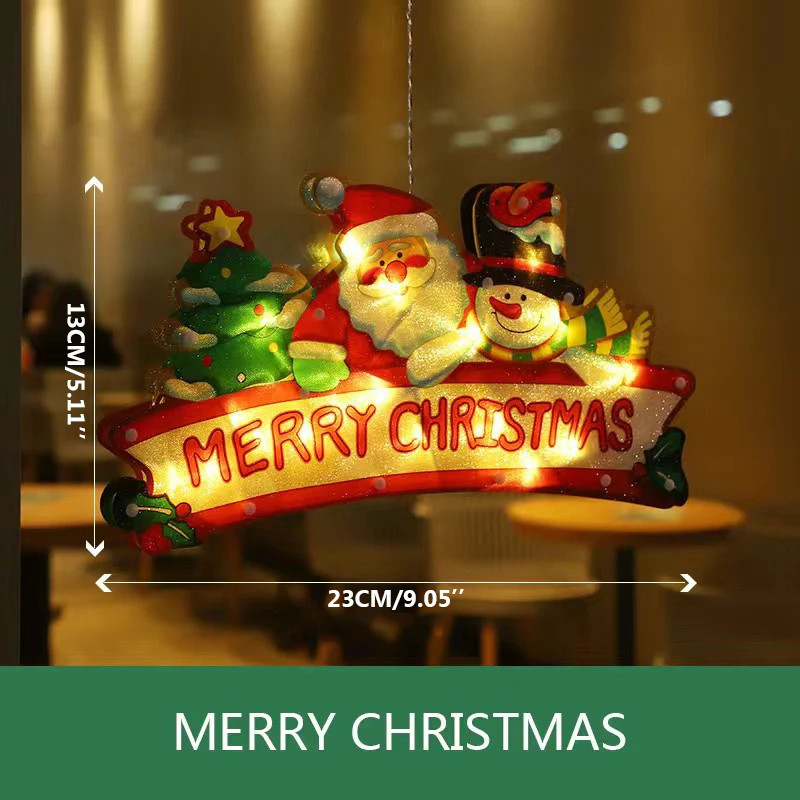 🔥Last Day Promotion 70% OFF🔥Christmas Window Hanging Decor Lamp
