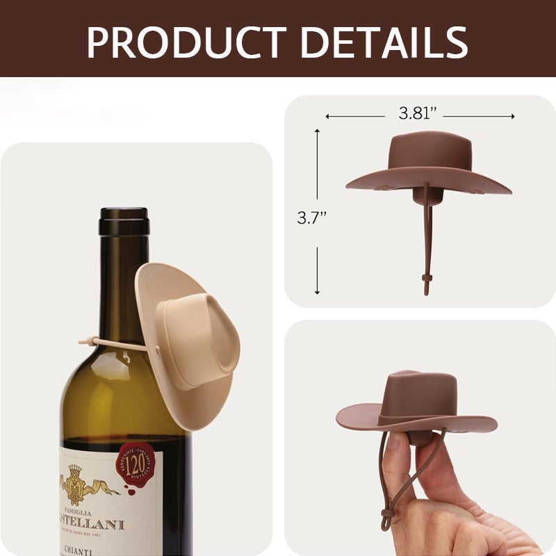 🔥Last Day Promotion 70% OFF🔥Cowboy Hat Wine Bottle Stopper