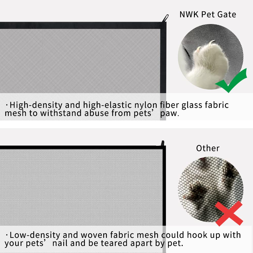 NWK Magic Pet Gate for The House Stairs Providing a Safe Enclosure for Pets to Play and Rest, 6 Loops Design (30'' X 50'')