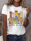 Women's Equality Hurts No One Print Round Neck T-Shirt