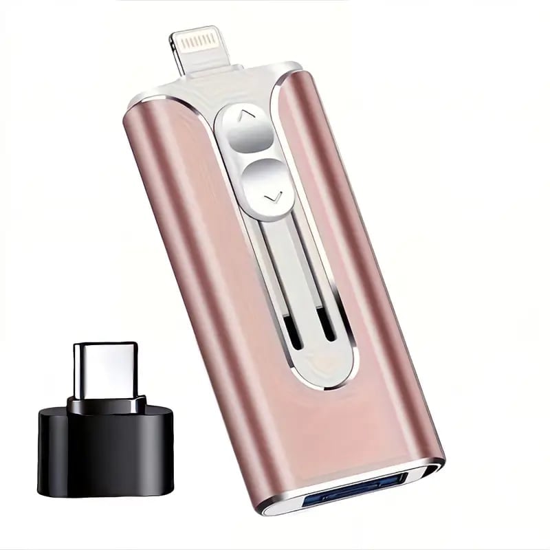 Last Day Promotion 70% OFF - 🔥32~256GB Micro USB + 8 Pin + USB 3.0 4 in 1 Mobile Phone Computer U-Disk