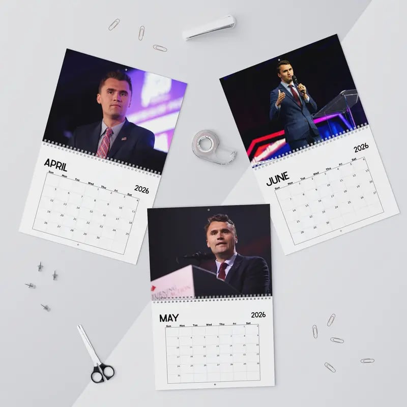 2026 Charliie Kirk Calendar & 🙏RIP Charlie Kirk🙏