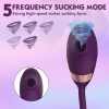 10 Frequency Sucking Telescopic Vibrator