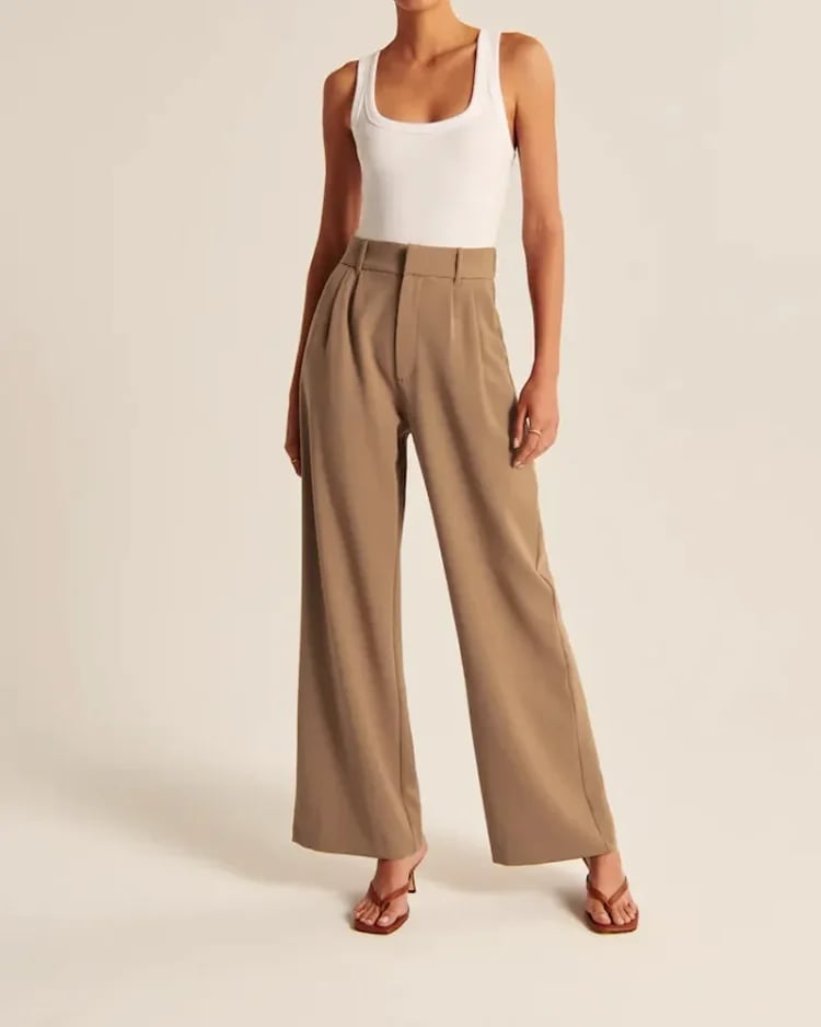 💕Last Day Promotion 50% OFF - 2023 The Effortless Tailored Wide Leg Pants(Buy 2  Free Shipping)