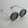 Stylish Rounded Polarized Glasses 1-9 Gears Adjustable Sunglasses with ND Filter Lenses