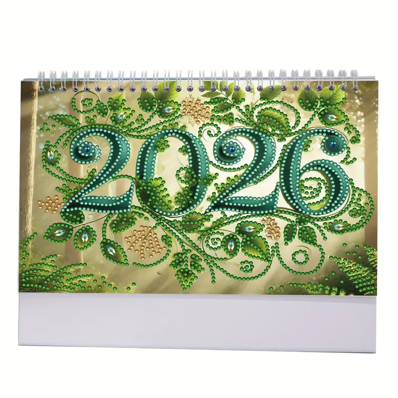 🔥Last Day Promotion 50% OFF🔥2026 DIY Special Shape Desktop Diamond Standing Calendar
