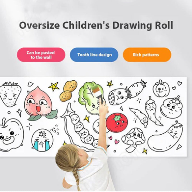 (🎄2022 Christmas Hot Sale- 49% OFF) Children's Drawing Roll🎁Buy 2 FREE SHIPPING