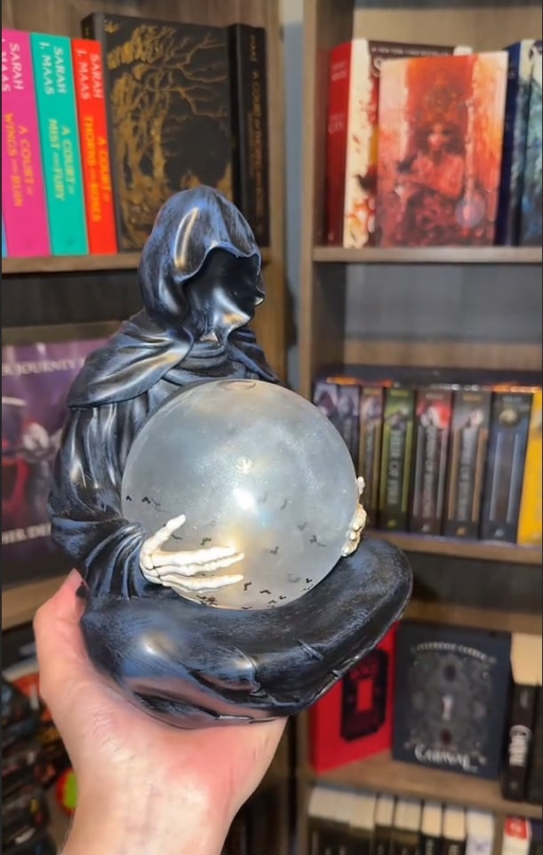 🔥Discount Only For Today!🧙‍♂️🔮 Death God Crystal Ball - Spellbound Style for Your Shelf