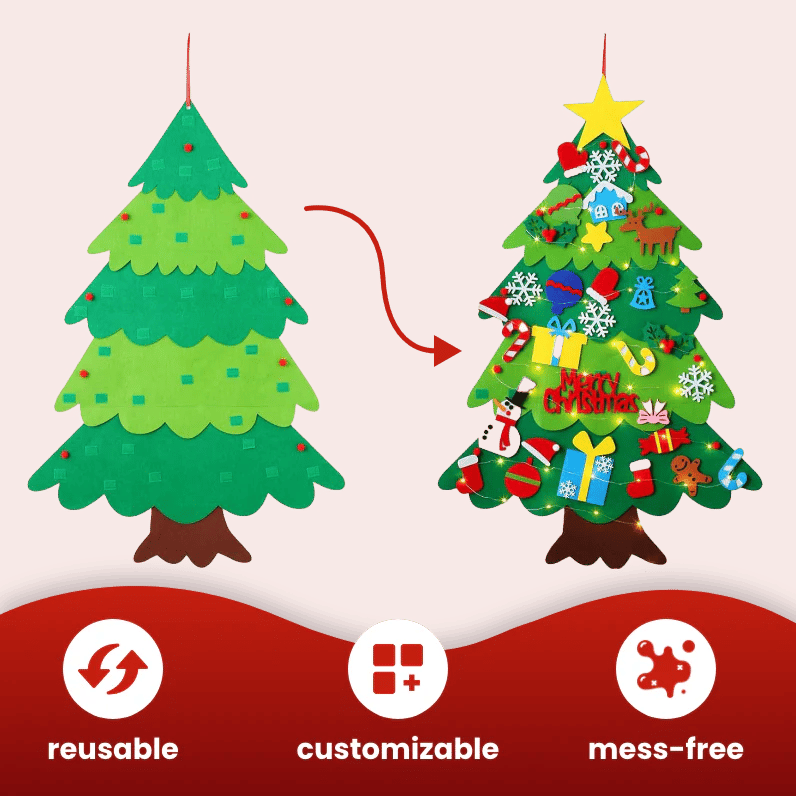 🎁TikTok Last Day Sale - 70% OFF🔥🎄Interactive Felt Christmas Tree for Kids🎄