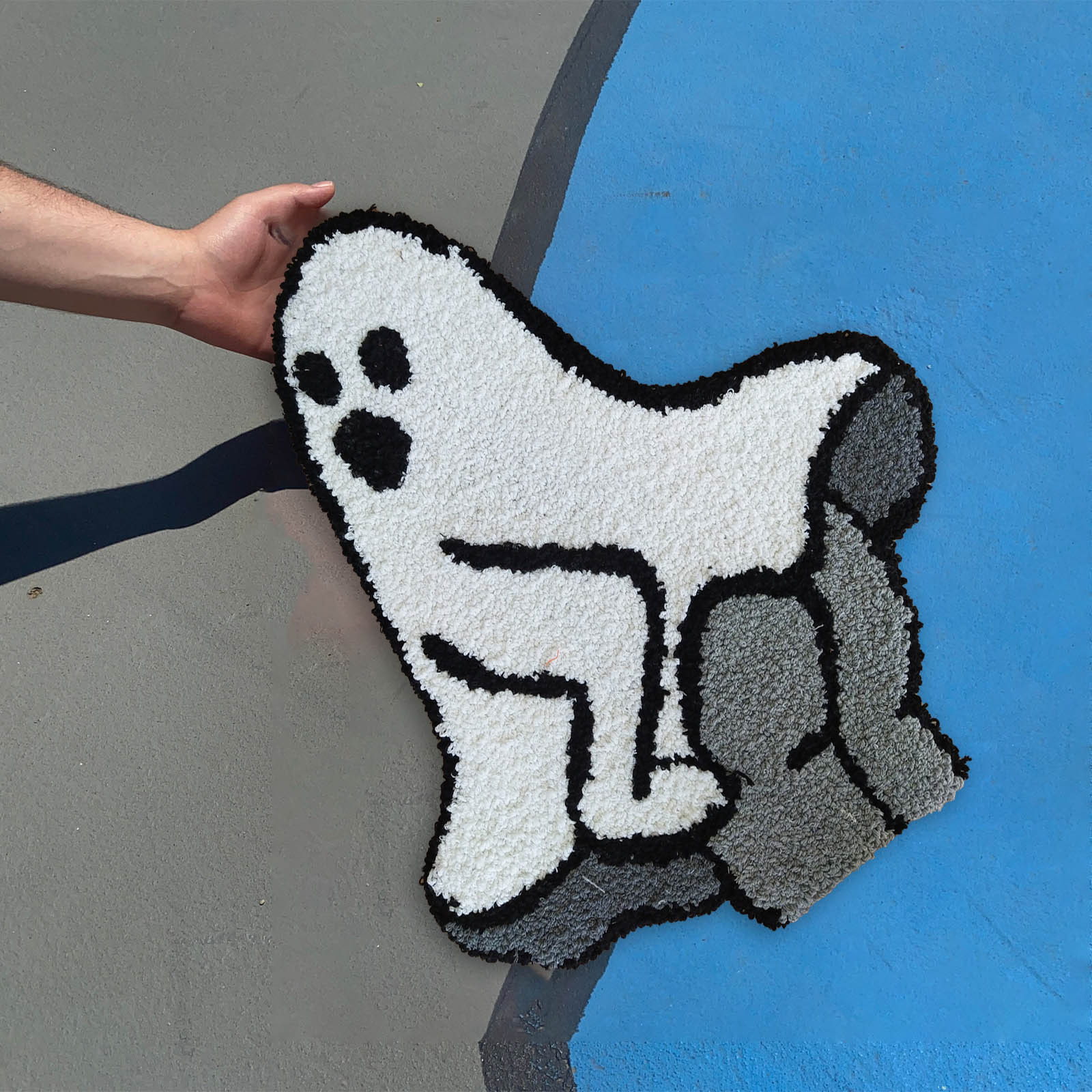 🔥👻2024 Halloween Bath Mat Ghost Tufted Rug