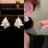 (🌲Early Christmas Sale- 50% OFF) Spinning Christmas Snowflake Earrings with Elegant Gift Box