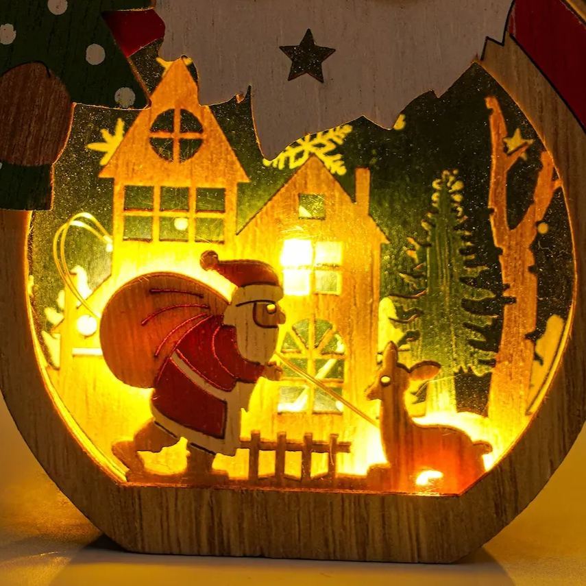 🔥Christmas Hot Sale🎅⛄Santa Claus And Snowman Luminous Ornaments