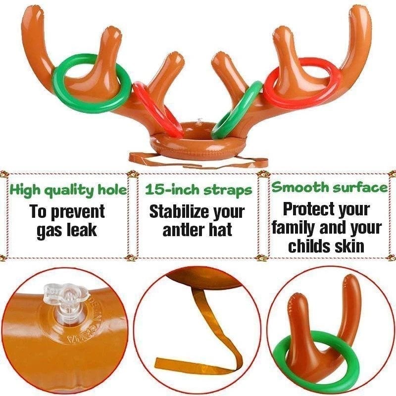 (🎄Early Christmas Sale 50% OFF) 🎁Christmas Reindeer Ring Toss Game, BUY 2 FREE SHIPPING