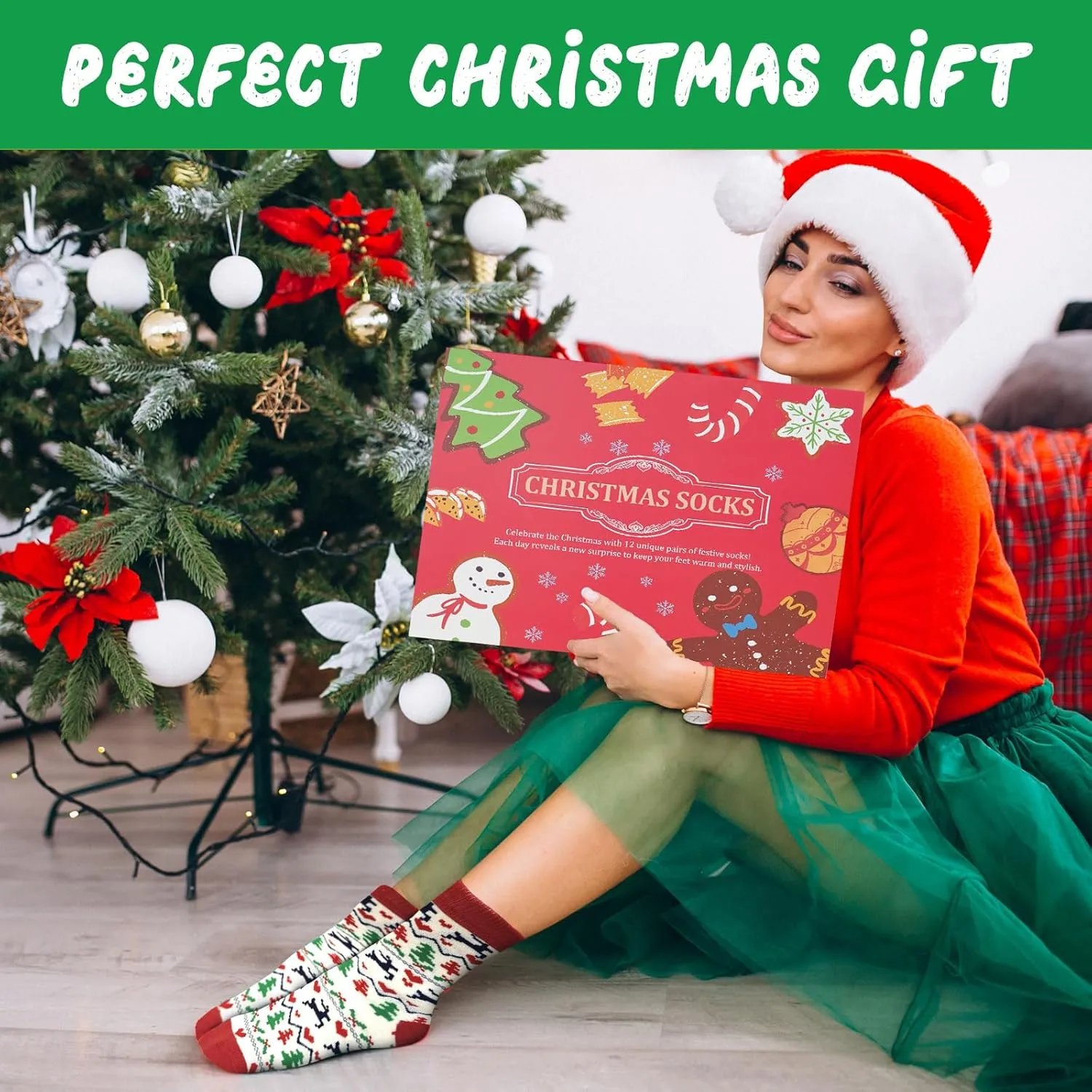 2024 Christmas Warm Socks Advent Calendar
