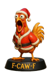 Trendy Funny F-Caw-F Chicken Advent Calendar 2025