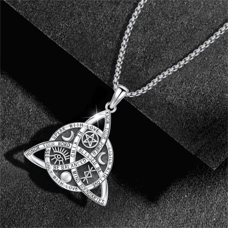 🎁TikTok Last Day Sale - 70% OFF🔥Handmade Sterling Silver Vintage Celtic Knot Pendant Necklace🎁Buy 2 Free Shipping