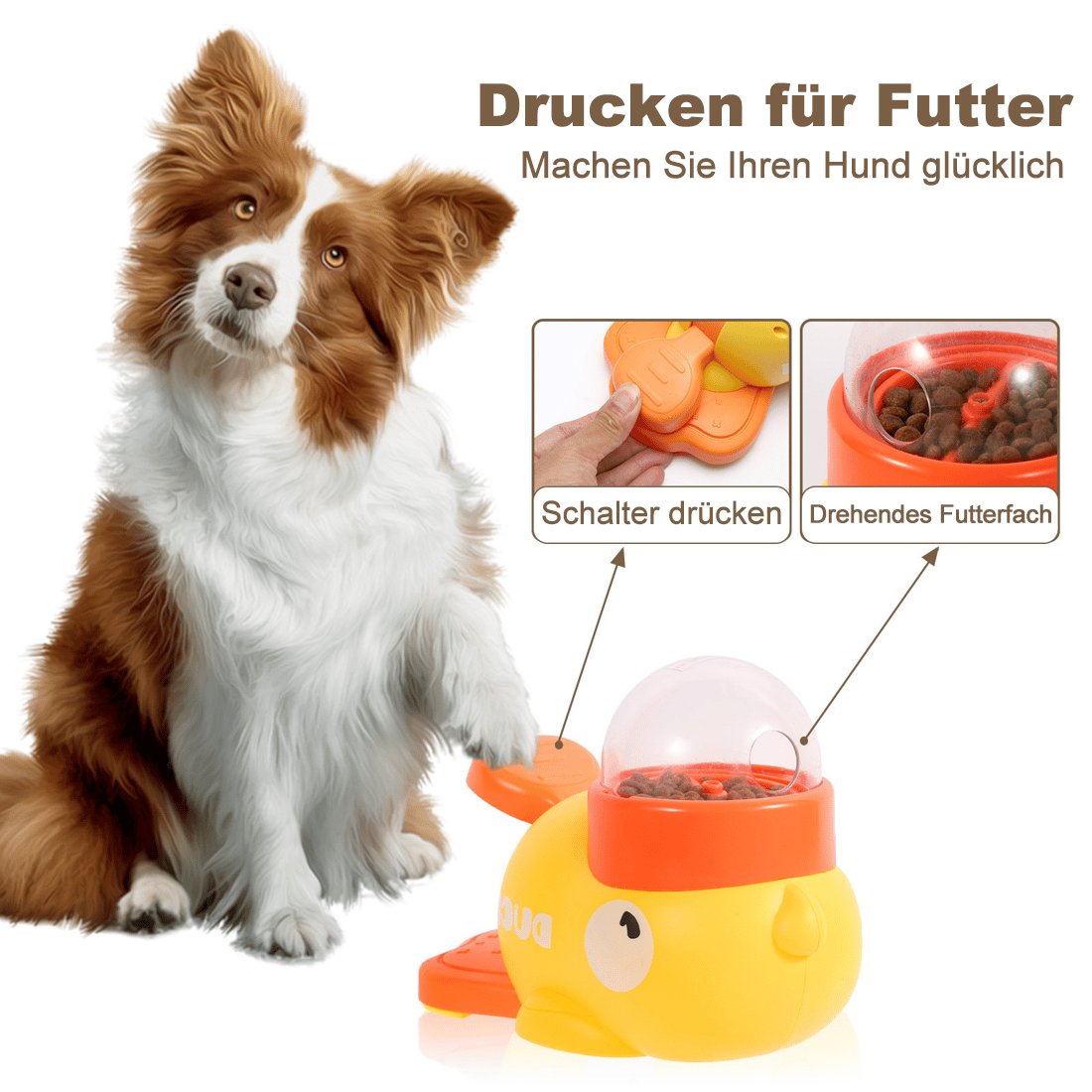 😺Heißer Verkauf - 49% Rabatt🐶Katzen & Hunde, vereint im Spaß!----Interaktives Slow Feeder Spielzeug