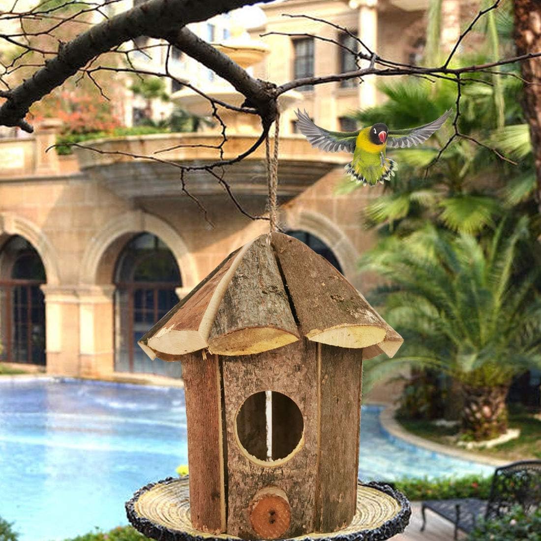 Halloween Special This outdoor hanging birdhouse is spherical, handwoven, and durable. 89% of people will buy this (free shipping).🔥👍One of each style.