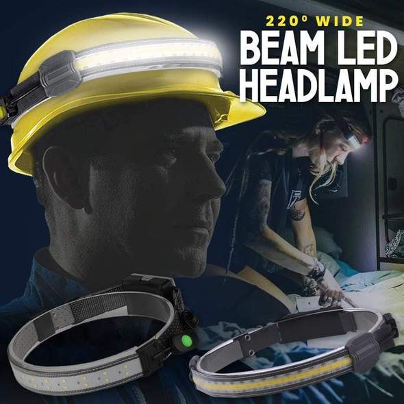 FATHER'S DAY PROMOTION🎁220° Wide Beam COB LED Rechargeable Headlight