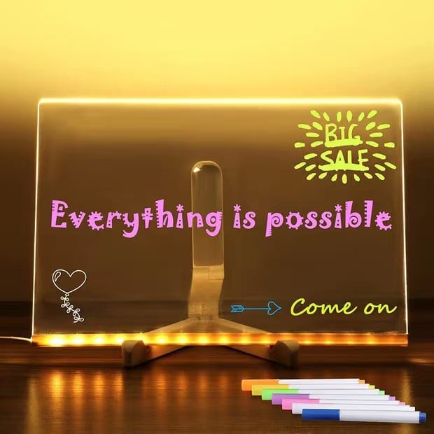 (🎁Early Christmas Sale)-LED Note Board with Colors🎨BUY 2 FREE SHIPPING