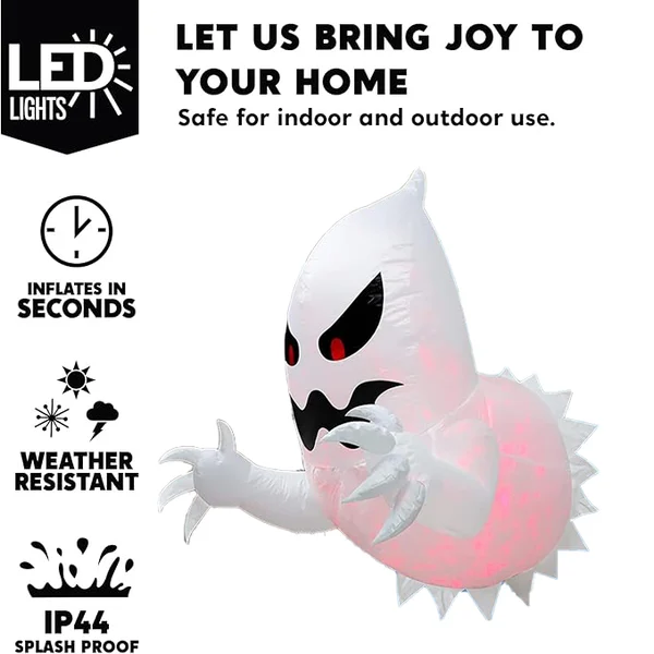 🔥Halloween Hot Sale 49% OFF 👻LED Halloween Inflatable Ghost