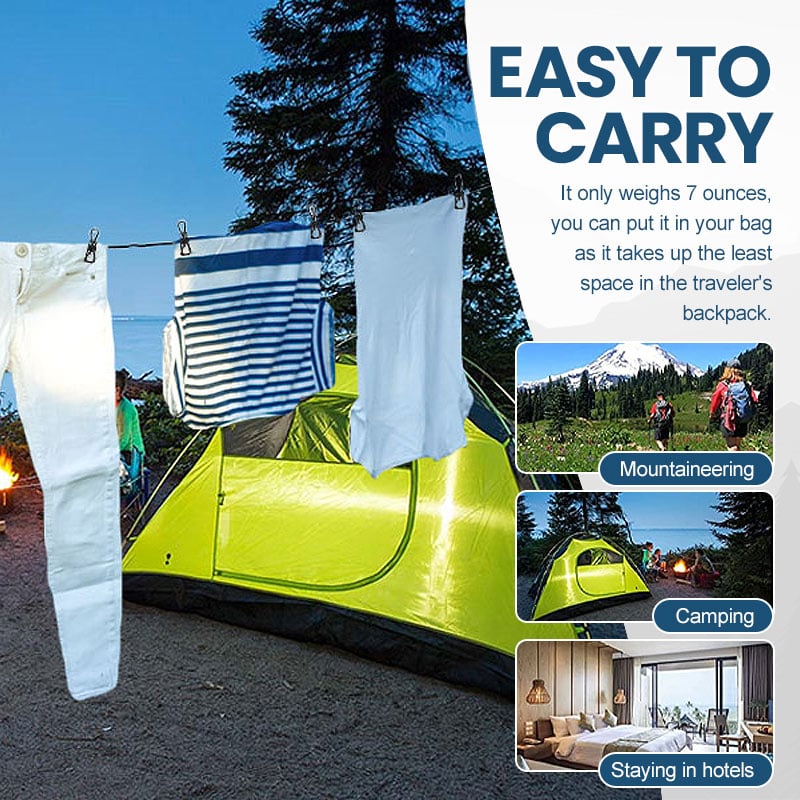 👘Portable Clothesline for Camping/Backyard/RV(🔥🔥BUY 3 GET 2 FREE && FREE SHIPPING)