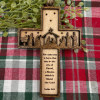 💝Christmas Gift- Nativity Cross Scripture Ornament - Religious Luke 2:11🙏🏼