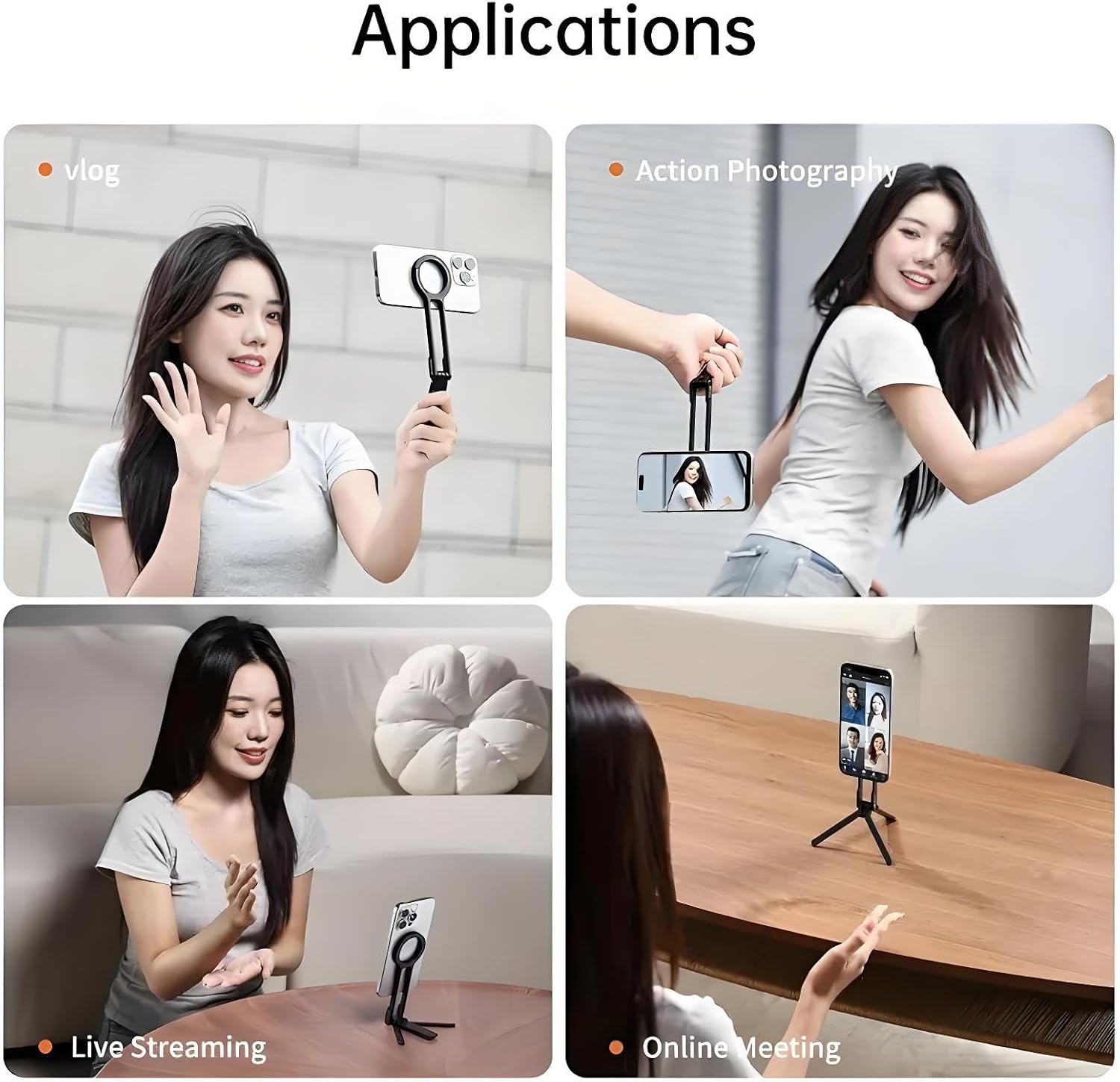 🎁TikTok Last Day Sale - 70% OFF🎉 Aluminum Magnetic Phone Tripod📱