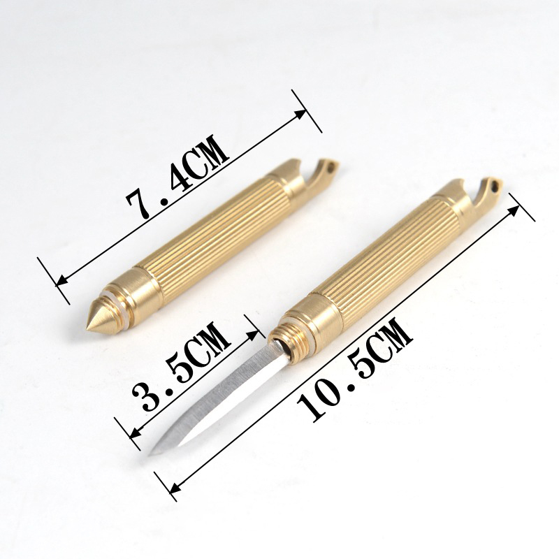 (🔥Last Day Promotion- SAVE 48% OFF)Multifunctional Brass Outdoor Knife--buy 2 get 1 free NOW（3pcs）