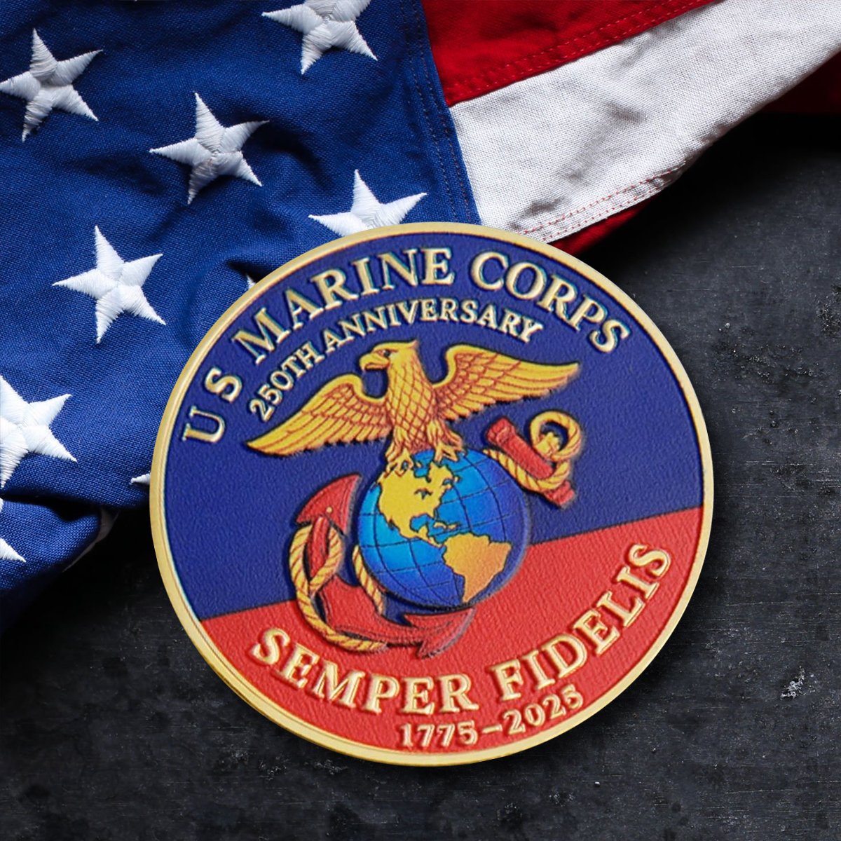 USMC 250th Anniversary Commemorative Coin