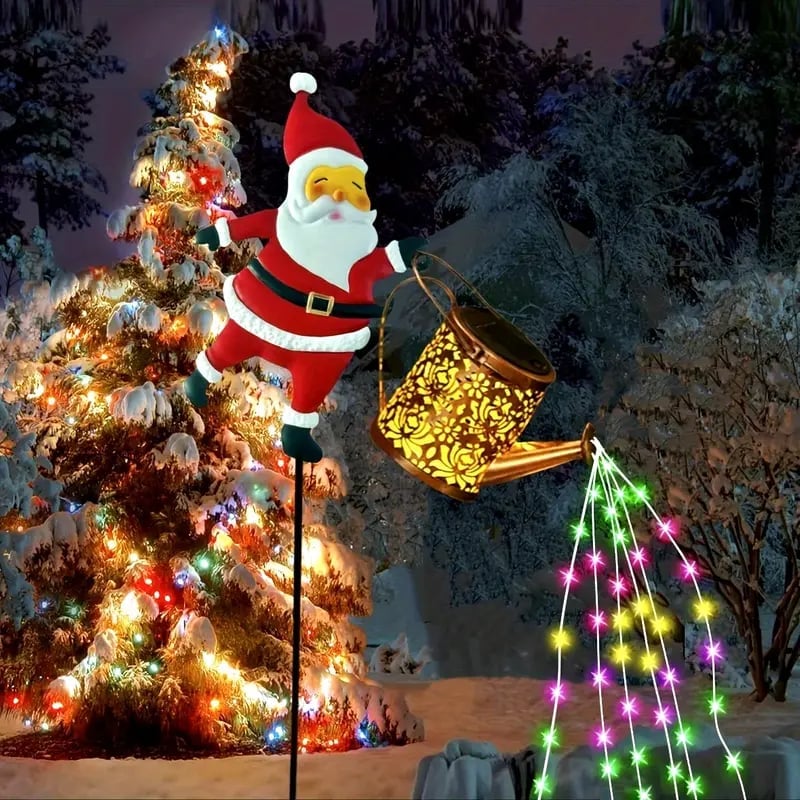 🎄Early Christmas 50% OFF - Santa Claus Watering Can Solar Lights