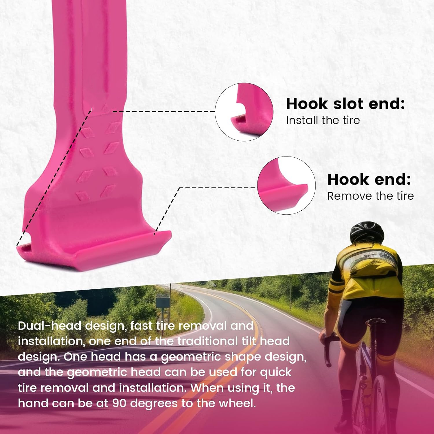 🔥Last Day Promotion 50% OFF💥2-in-1 Bicycle Tyre Lever Crowbar👨‍🔧