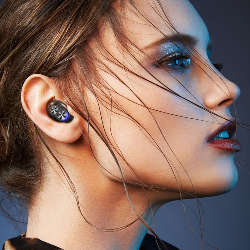 LED Display Waterproof Wireless Bluetooth Earphones