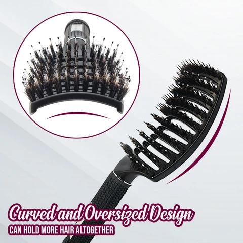 (⏰LAST DAY BUY 1 GET 1 FREE--49% OFF) 🔥Detangler Bristle Nylon Hairbrush